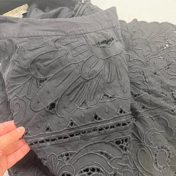 Sea New York Blaire Eyelet Skirt Black - Picture 8 of 13